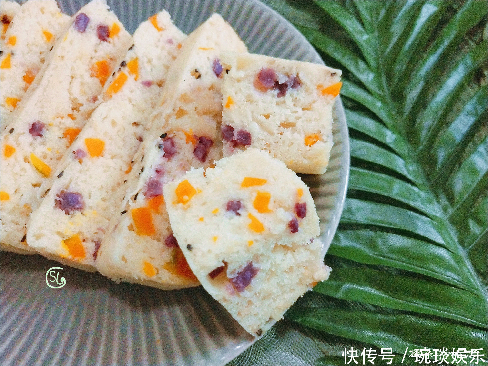  |南瓜和紫薯这个做法还是第一次见，松软香甜，学会早餐不发愁