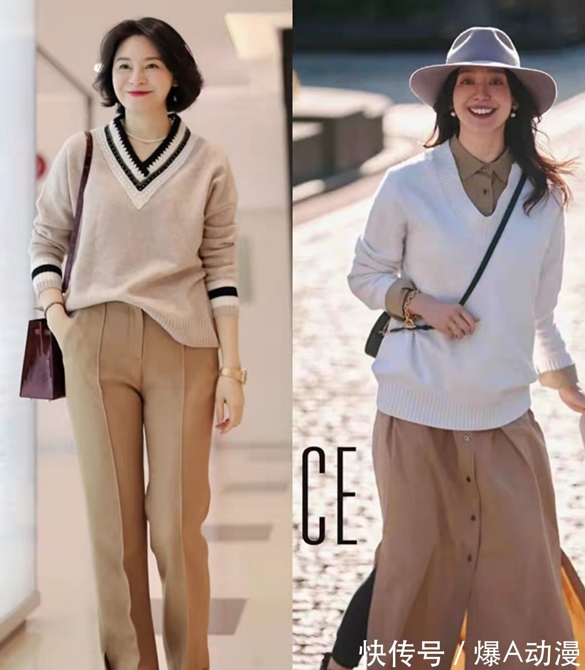 圆领 开春穿“毛衣”忽略了这三点,难怪打扮平庸没气质,这样搭更优雅