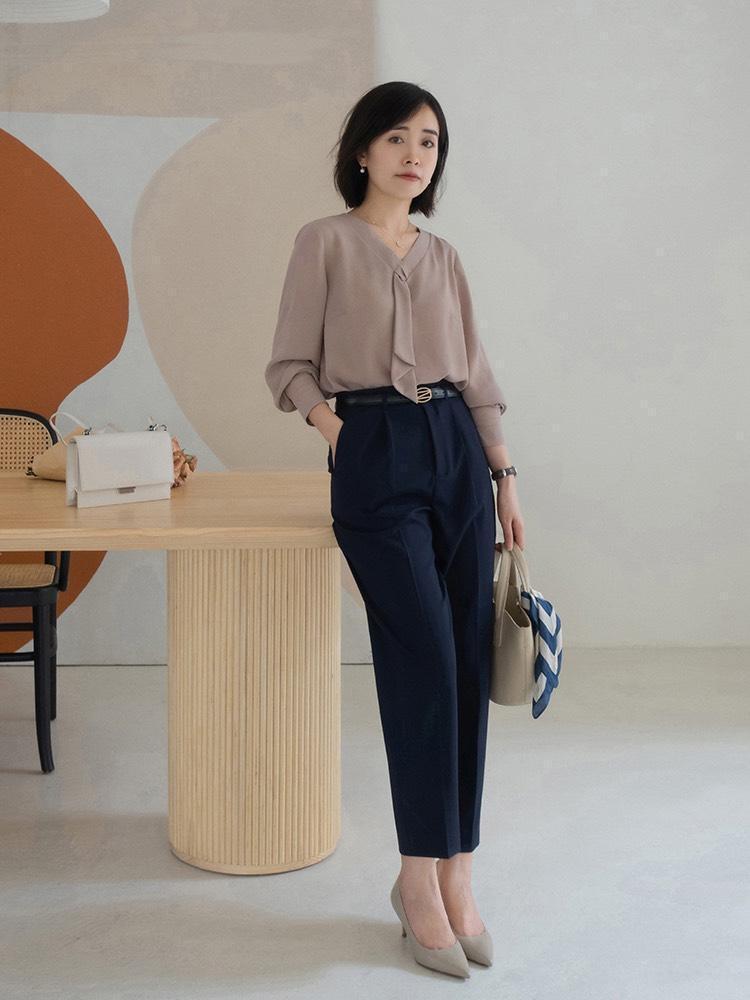 优雅感|3、40岁女性怎么穿出优雅感,衬衫、西装裤秋季必备单品,超好看