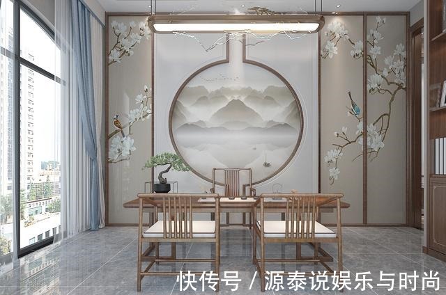 胡桃木|男主坚持要装中式风，以胡桃木搭配灰色调，效果出来引太多人模仿！