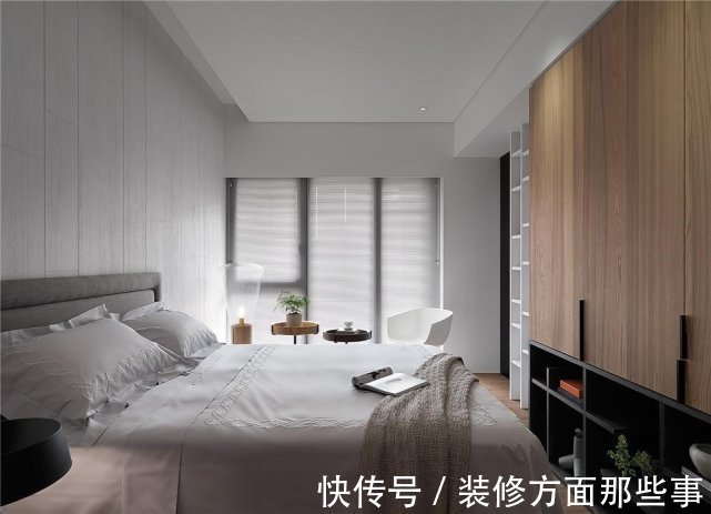 三居室|108平现代风三居室,黑白结合温暖棕色真是亮眼