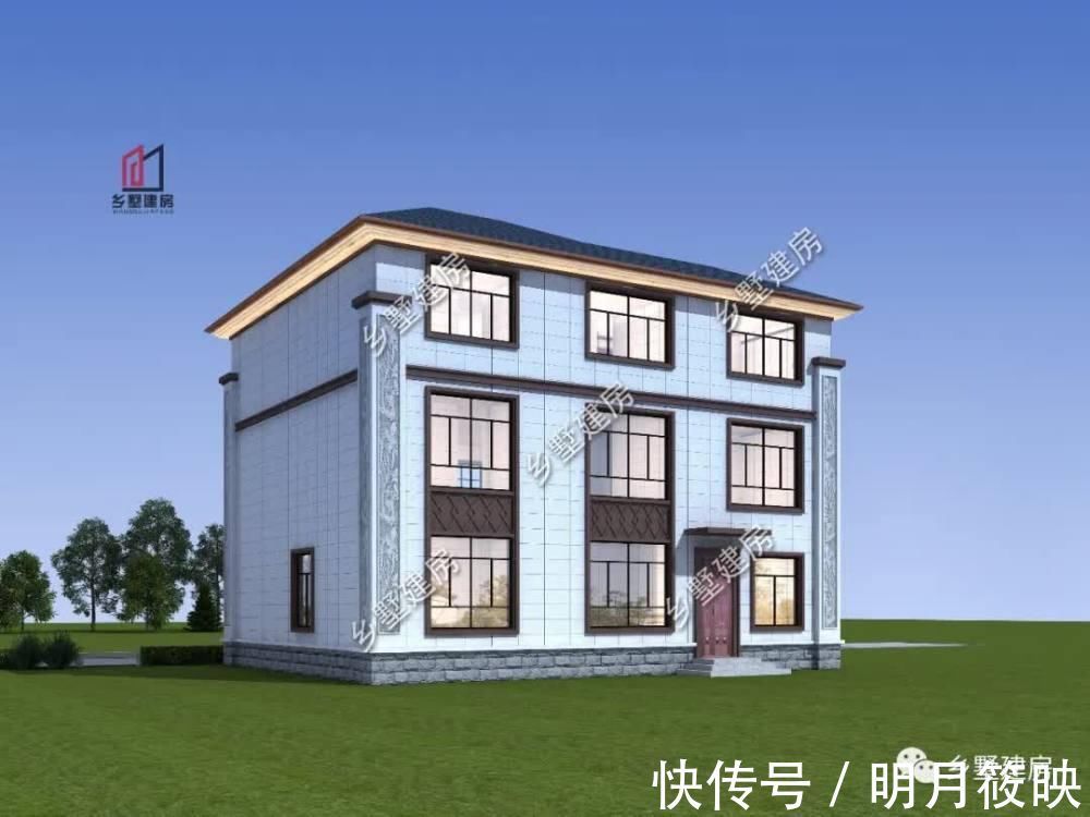 平面图|适合农村的好户型，西体中装，精美实用，回乡建一栋，全家都能住