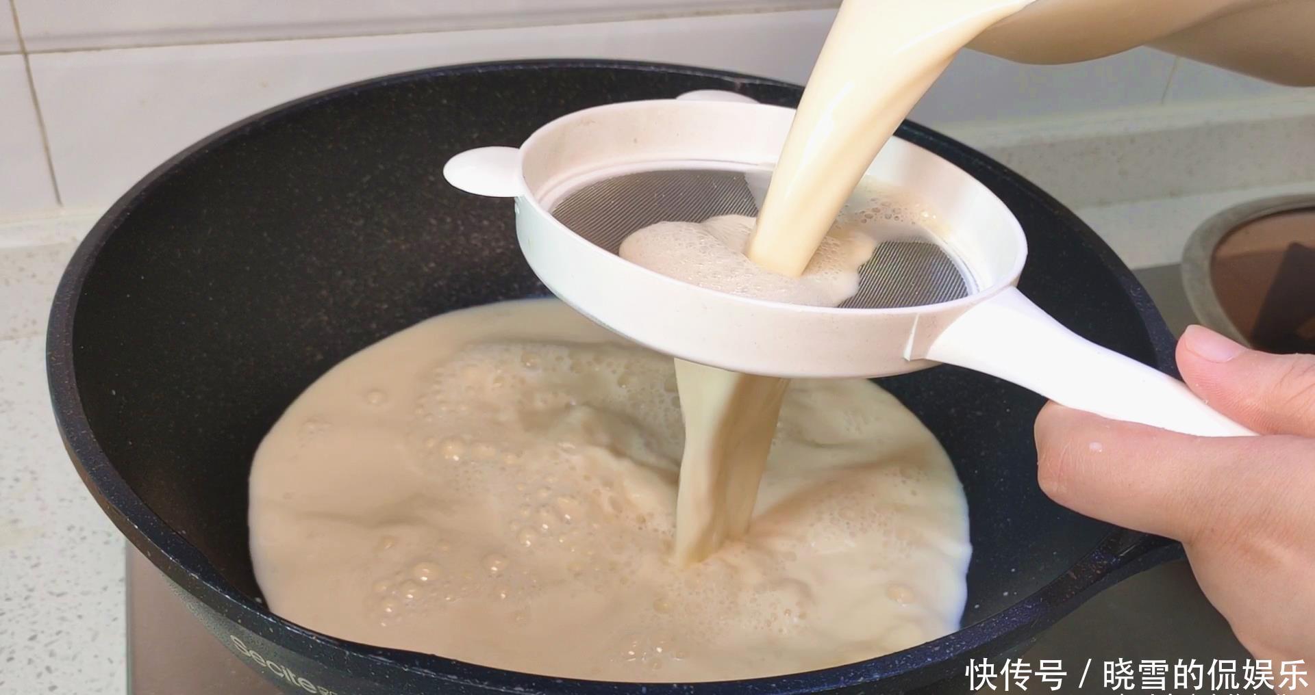 外面卖5块1碗的豆腐脑,教你在家做,一把黄豆做一锅,简单又美味