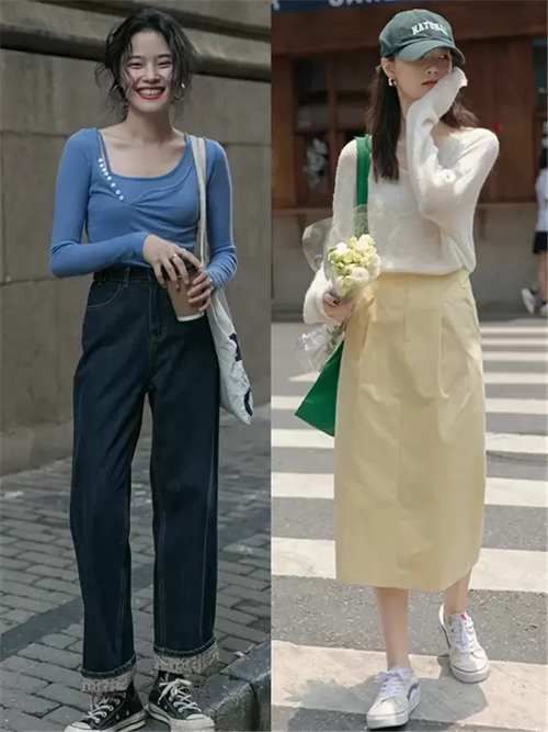 阔腿裤|给小个子女生的9组“秋季穿搭”指南，上身显瘦又显高，快拐走！