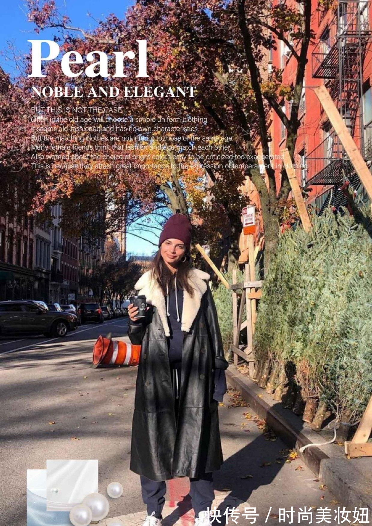 小脚裤 阿娇终于穿对一回,皮毛一体外套配小脚裤走机场,显瘦10斤不止