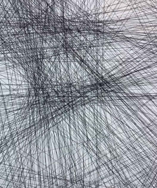 网友画1000道直线,最后的成品晃瞎眼:女神本神!