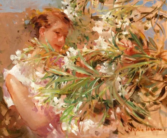 她笔下美丽的女人,像花一样尽情的绽放!