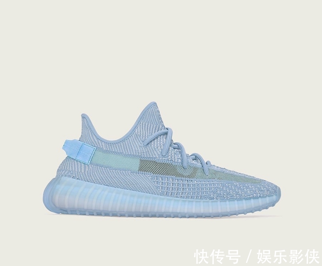配色 YEEZY BOOST 350 V2“冰蓝”新配色细节大赏!看完考虑下?