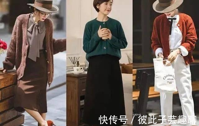 针织衫|立秋后早晚凉,40+女人这样穿针织衫,保暖修身显气质