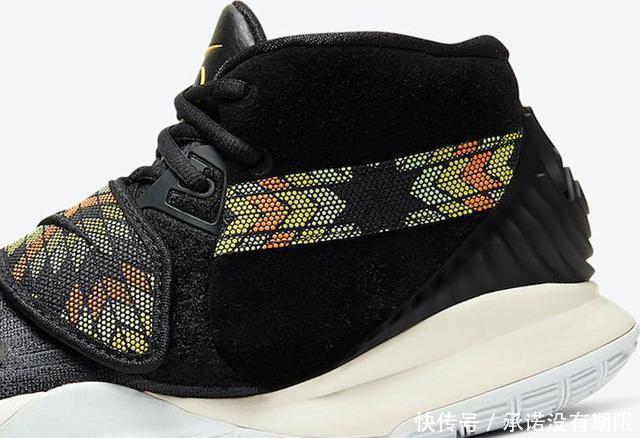 民族风图腾取代钩子!黑色版Kyrie 6“N7”官图释出