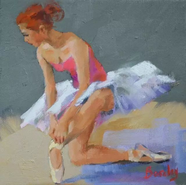 穆里尔|英国画家穆里尔笔下的舞女,身体张力的展现,舒展的弧度太美