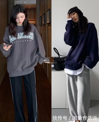 卫裤|卫裤才是冬天的“万能裤”,可以搭遍整个衣橱,照着穿时髦有气质