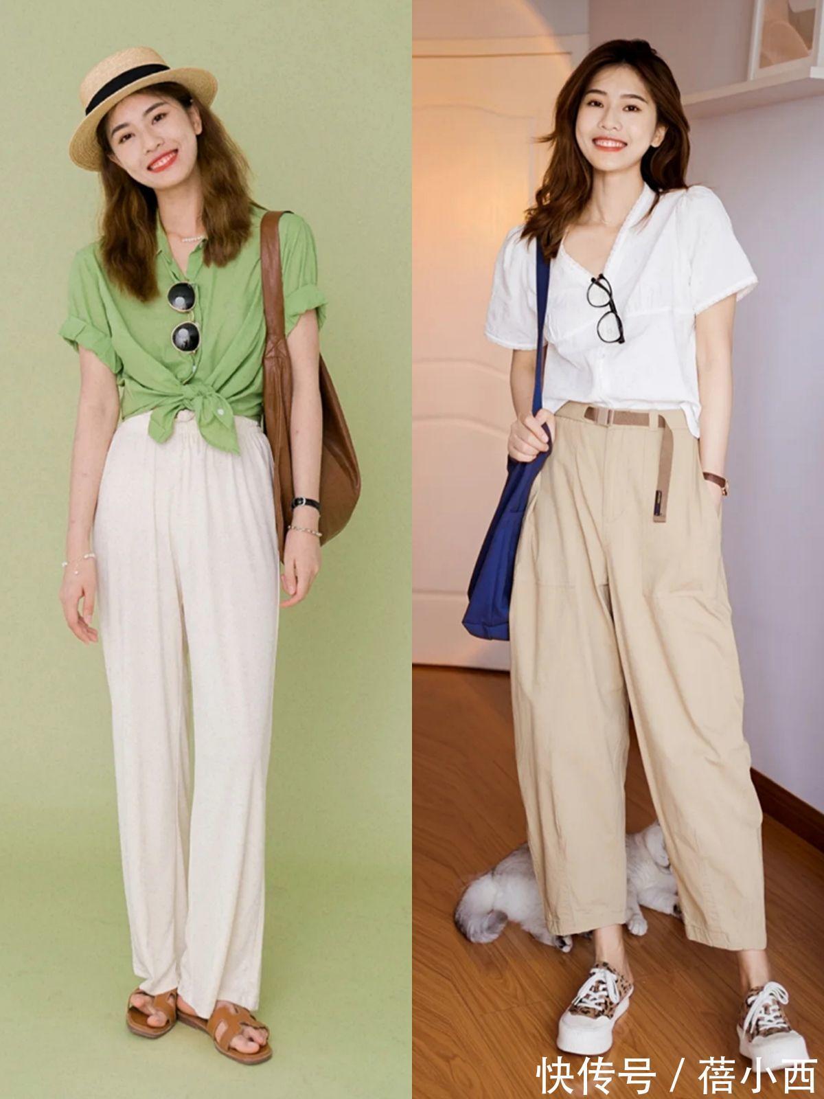 穿搭|清新脱俗的18套轻熟女搭配,简约百搭还不挑人,通勤照着穿就对了