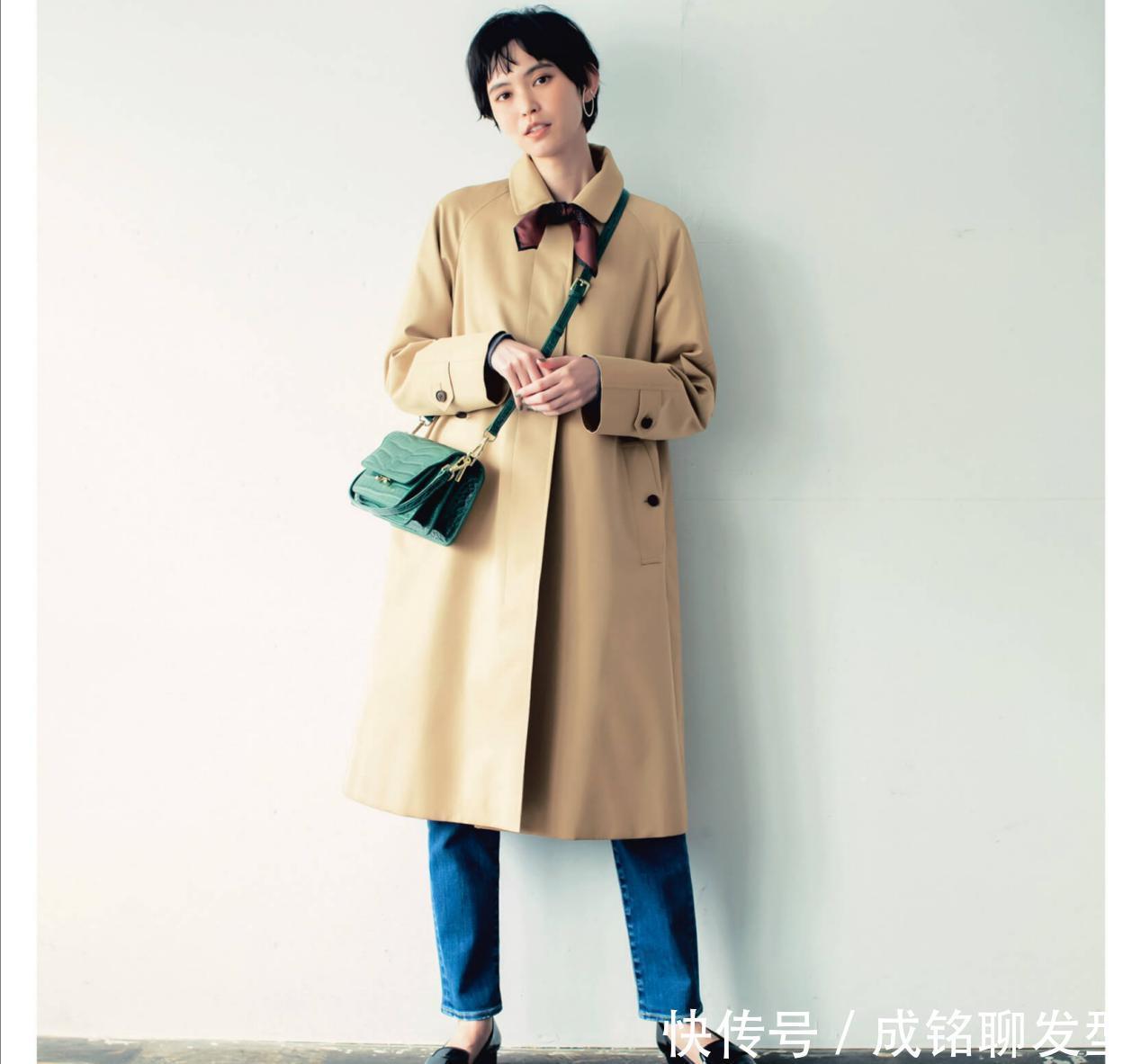 四五十岁女人减龄搭配,日系风衣搭配优雅又有女人味,时髦又百搭