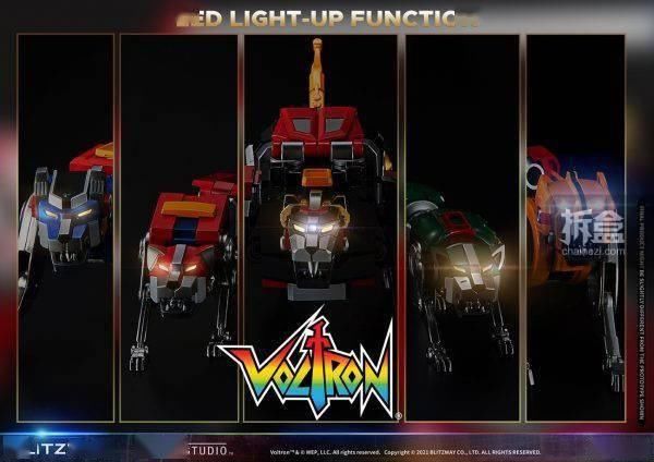 机器人|Blitzway 新品： 百兽王Voltron(战神金刚) -CARBOTIX系列可动手办（38CM高）