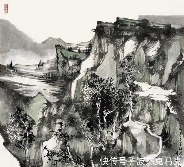 身材|她有姣好的面容、模特的身材,然而她却选择了艰辛的山水画艺术