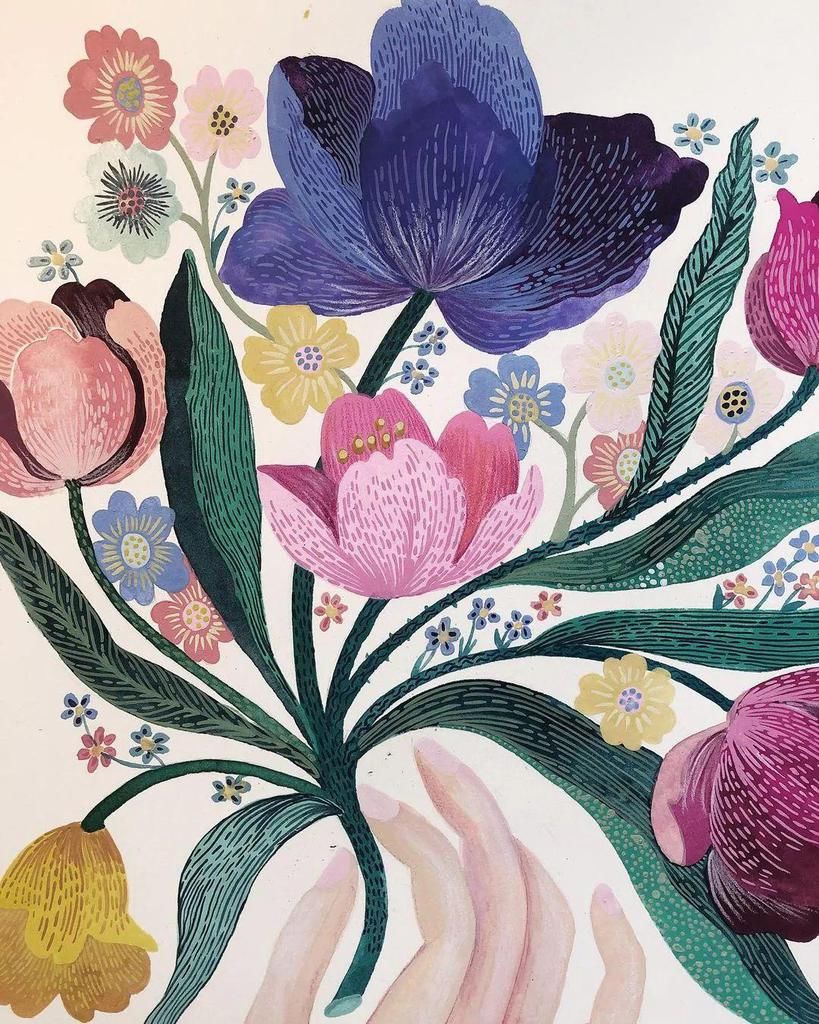  艺术家|水彩平涂，装饰效果太强了，自己动手画一幅，美到邻居羡慕嫉妒！