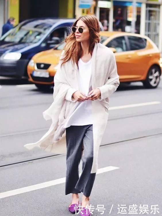 入春,你穿针织衫+阔腿裤的样子=简直太气质了