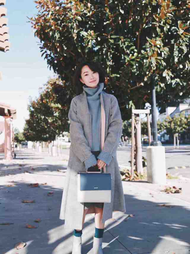 高领毛衣 大衣内搭别乱选!一件高领毛衣就能满足所有的穿衣需求,温柔优雅