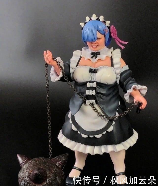 逼真|日本大神自制蕾姆“发福”手办,细节逼真,像极了“乔碧蕾”