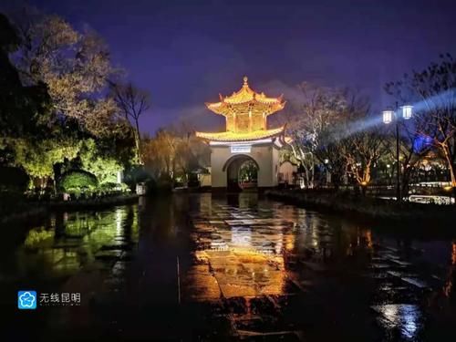 森林、瀑布、海浪……昆明大观公园“夜大观”升级亮相