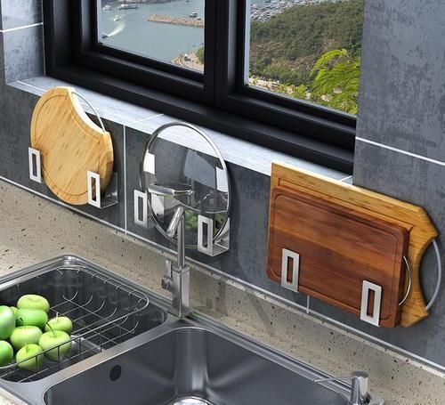 厨房|炒菜时锅盖不知道往哪放教你一个锅盖收纳妙招,简单又方便