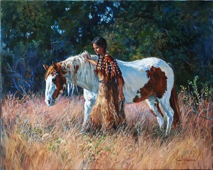 莎朗·斯坦德里奇#美国西牧风情油画 | 莎朗·斯坦德里奇作品欣赏
