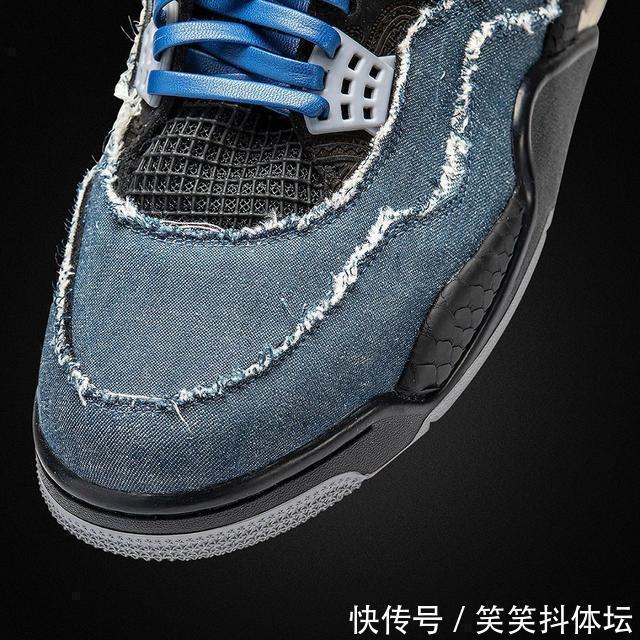 腰果花 致敬说唱巨星!这双牛仔腰果花AJ4只能看不能买