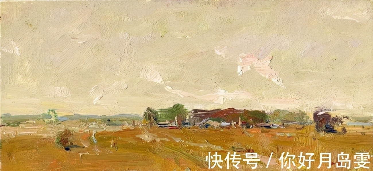 布面油画&著名油画家杨鸣山的风景写生作品，净化心灵！