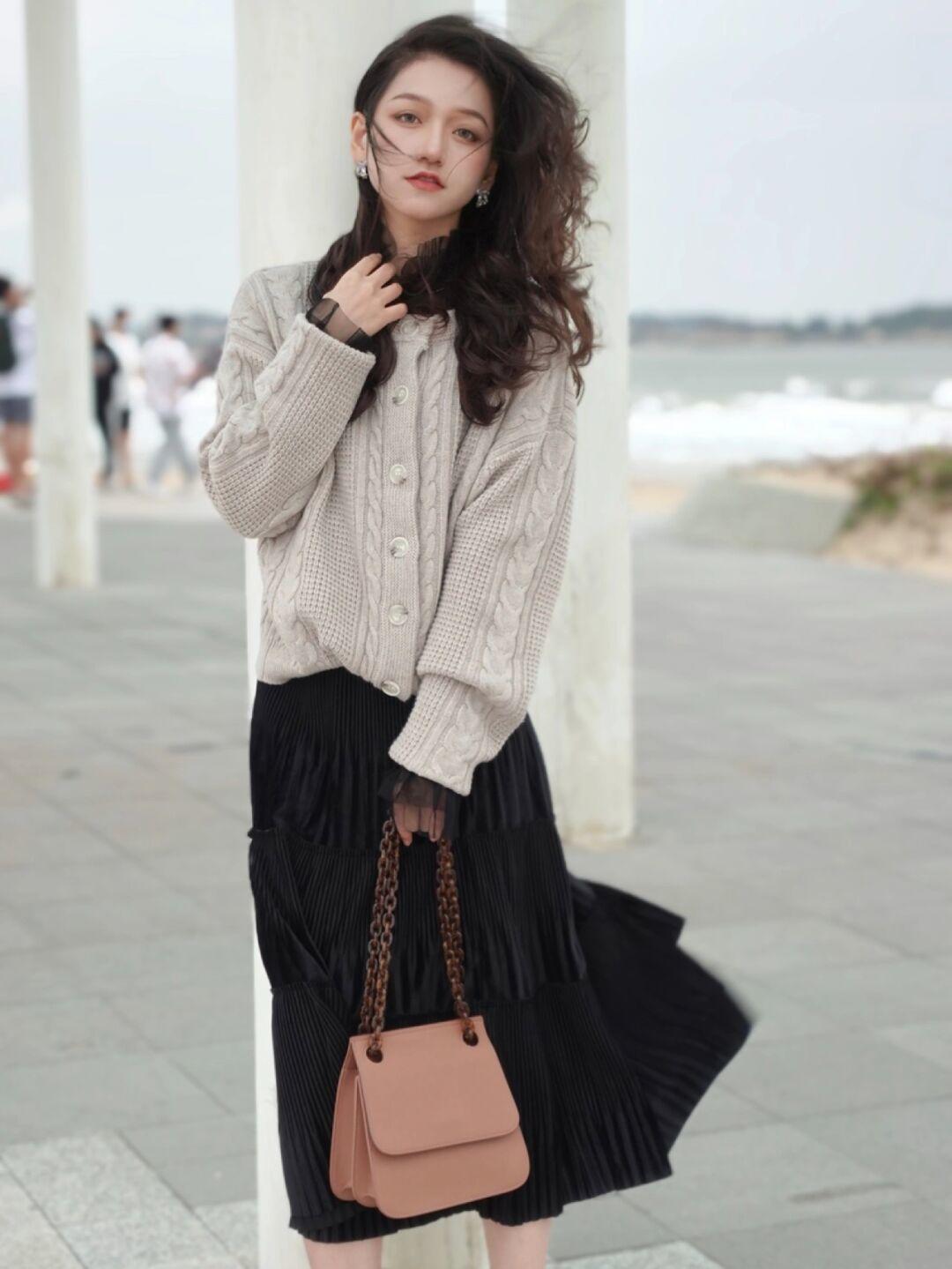 拉链|衣品好的女人,冬季都少不了“毛衣”的搭配,气质爆表