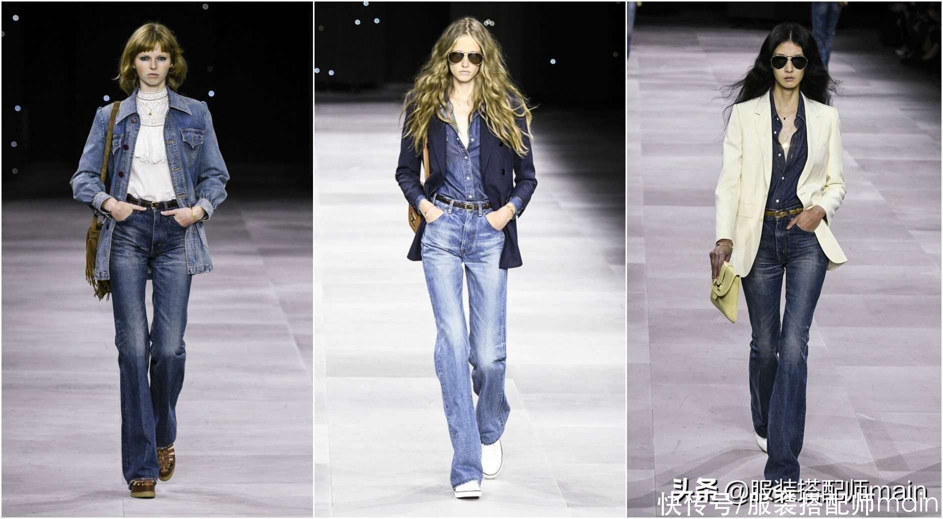 腿粗女孩怎么能少了喇叭裤，不靠PS也能“修”腿