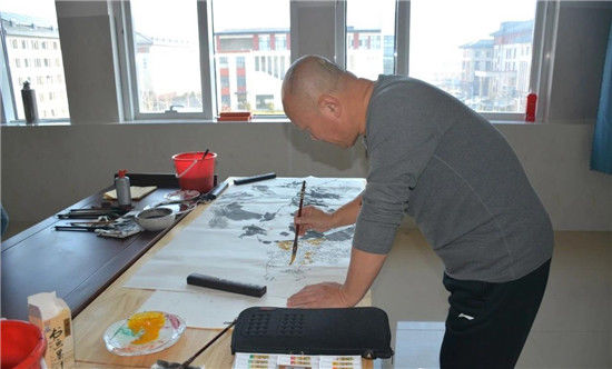  书画家们|走进书画世界 打造文化校园！安丘市第二中学举行书画名家进校园活动