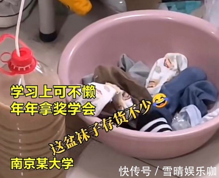 人工作|女大学生因“懒”出名,自制“零食帘”吃喝在床上,臭袜子攒一盆