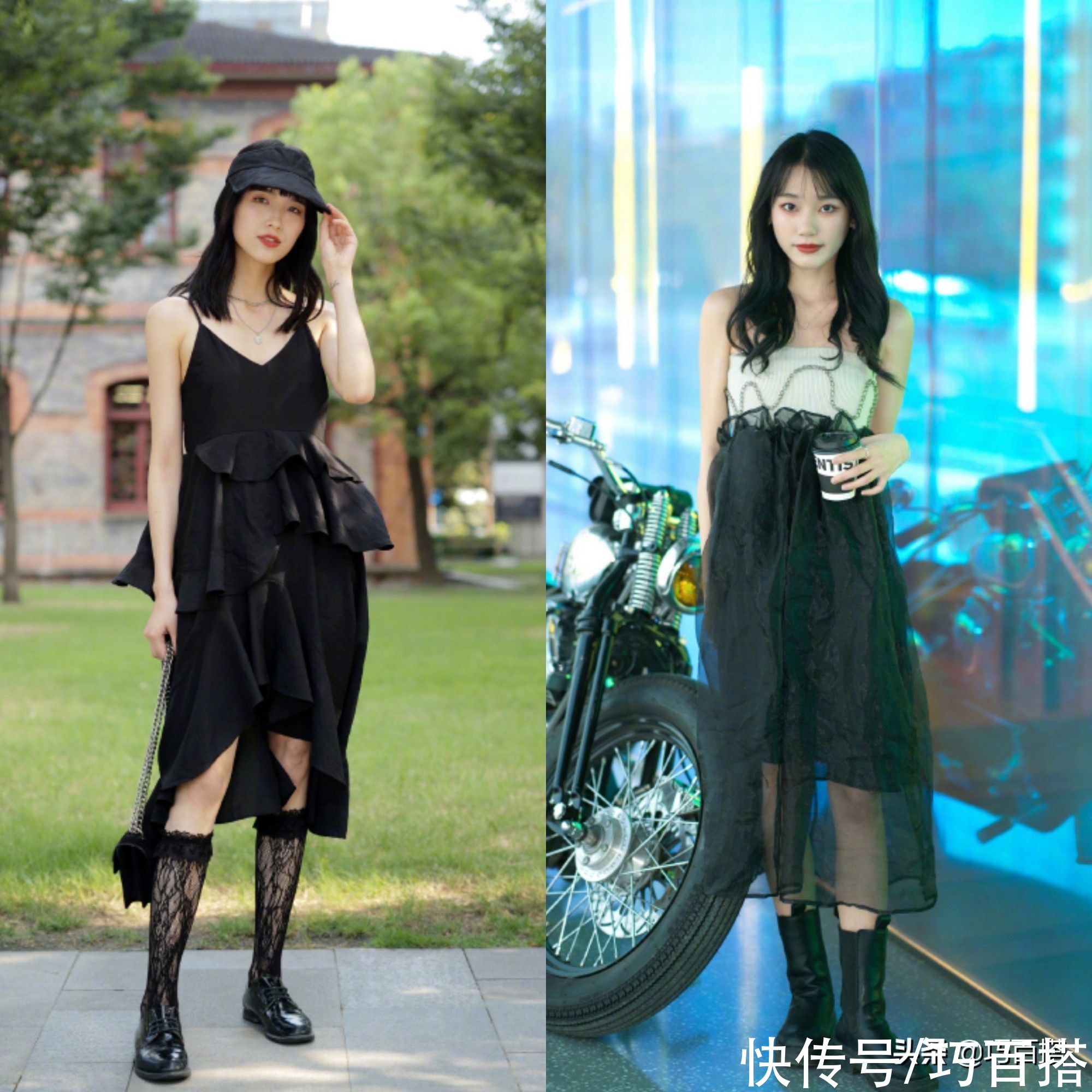 连衣裙|还在选择花花绿绿的连衣裙吗？别傻了姐妹们，今年流行纯黑色