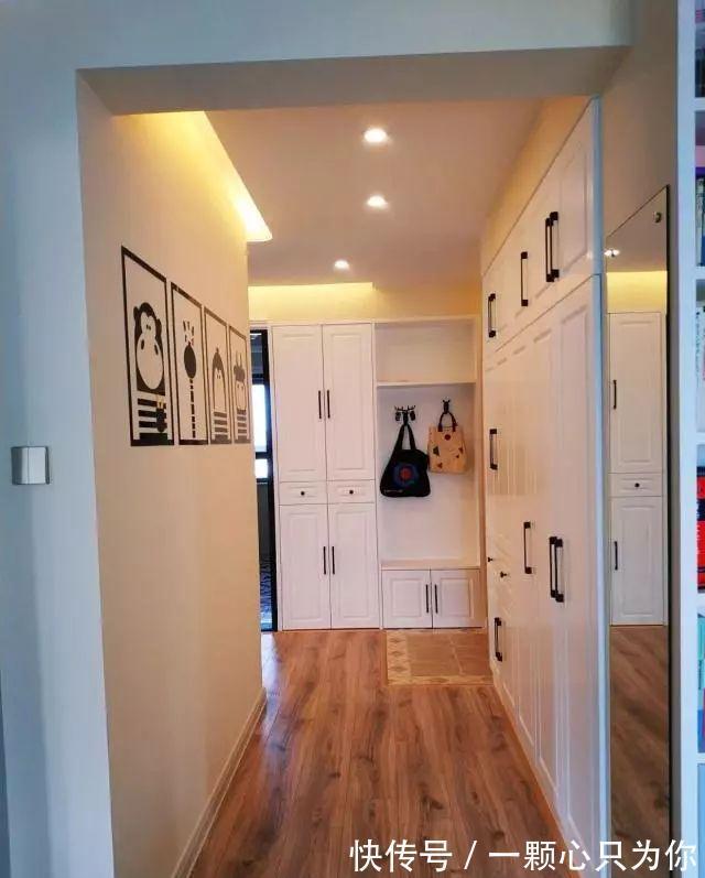 漂亮|给大家晒晒这套新房，过道打柜子太实用了，电视墙特别抢眼！