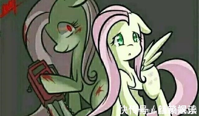 小蝶|小马宝莉黑暗画师笔下的小马,云宝堕入黑暗,碧琪直接粉切黑