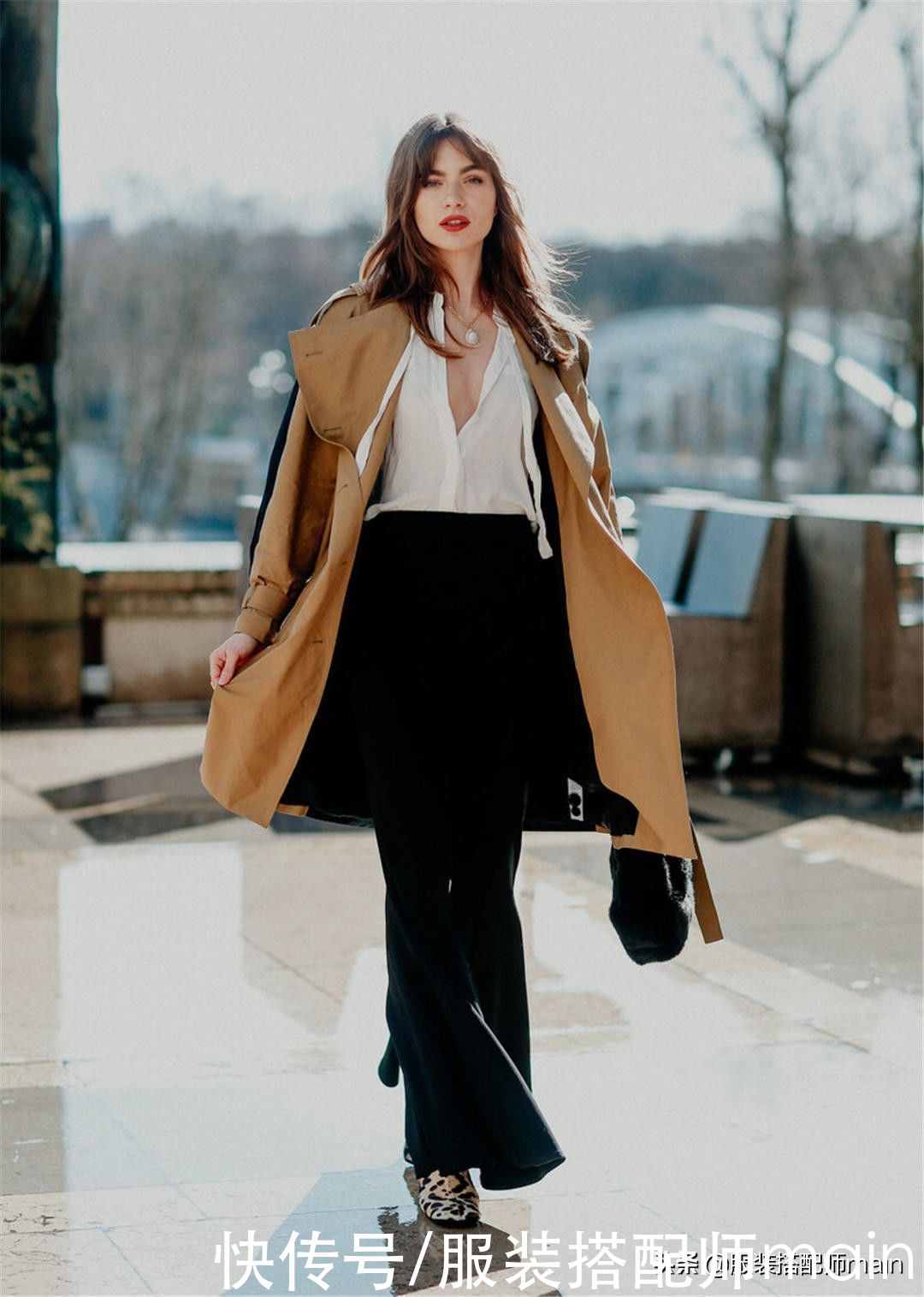 腿粗女孩怎么能少了喇叭裤，不靠PS也能“修”腿