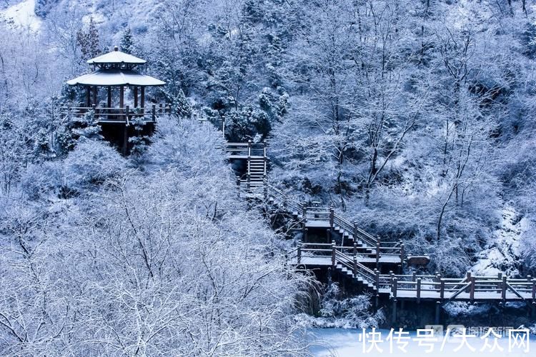 景观|济南现绝美雾凇！航拍视角俯瞰漫山雪白犹如仙境