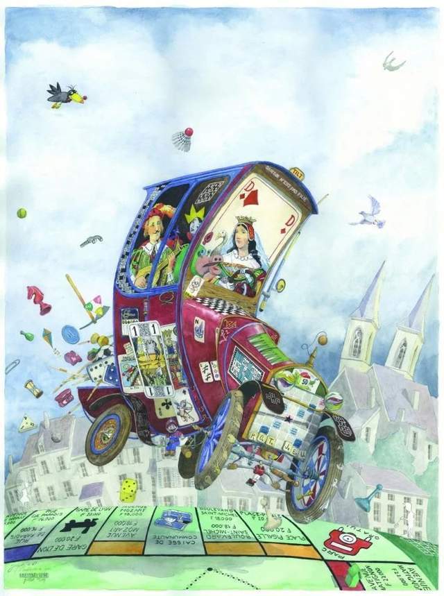 水彩&颇有想象力的插画:童话故事般的建筑水彩