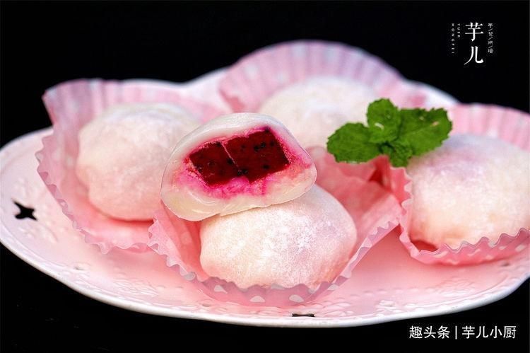 雪媚娘皮|七夕节,教你做一款网红水果甜点!做法简单又好吃!“甜”到心里