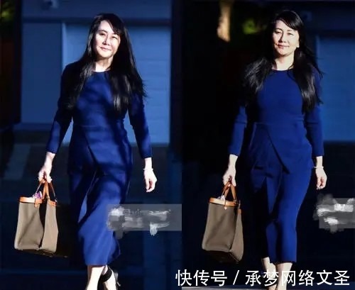 裙装|孟晚舟穿裹身裙配大卷发,优雅知性不失霸气,气质堪比顶级女星