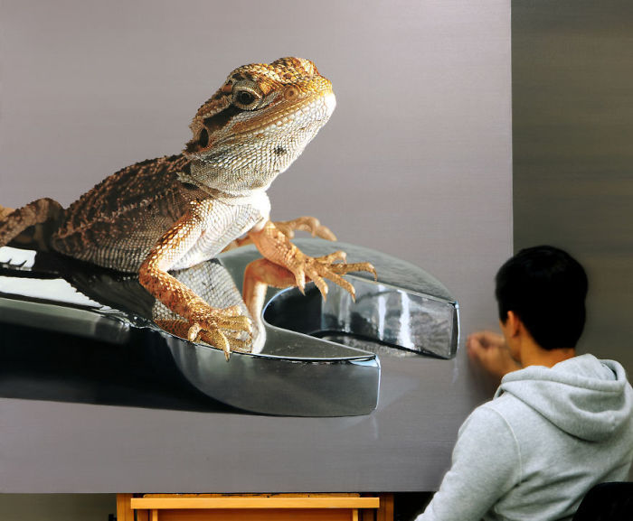 丹尼斯!乍一看是照片!60张“欺骗”眼睛的绘画,有这手艺还要相机干什么