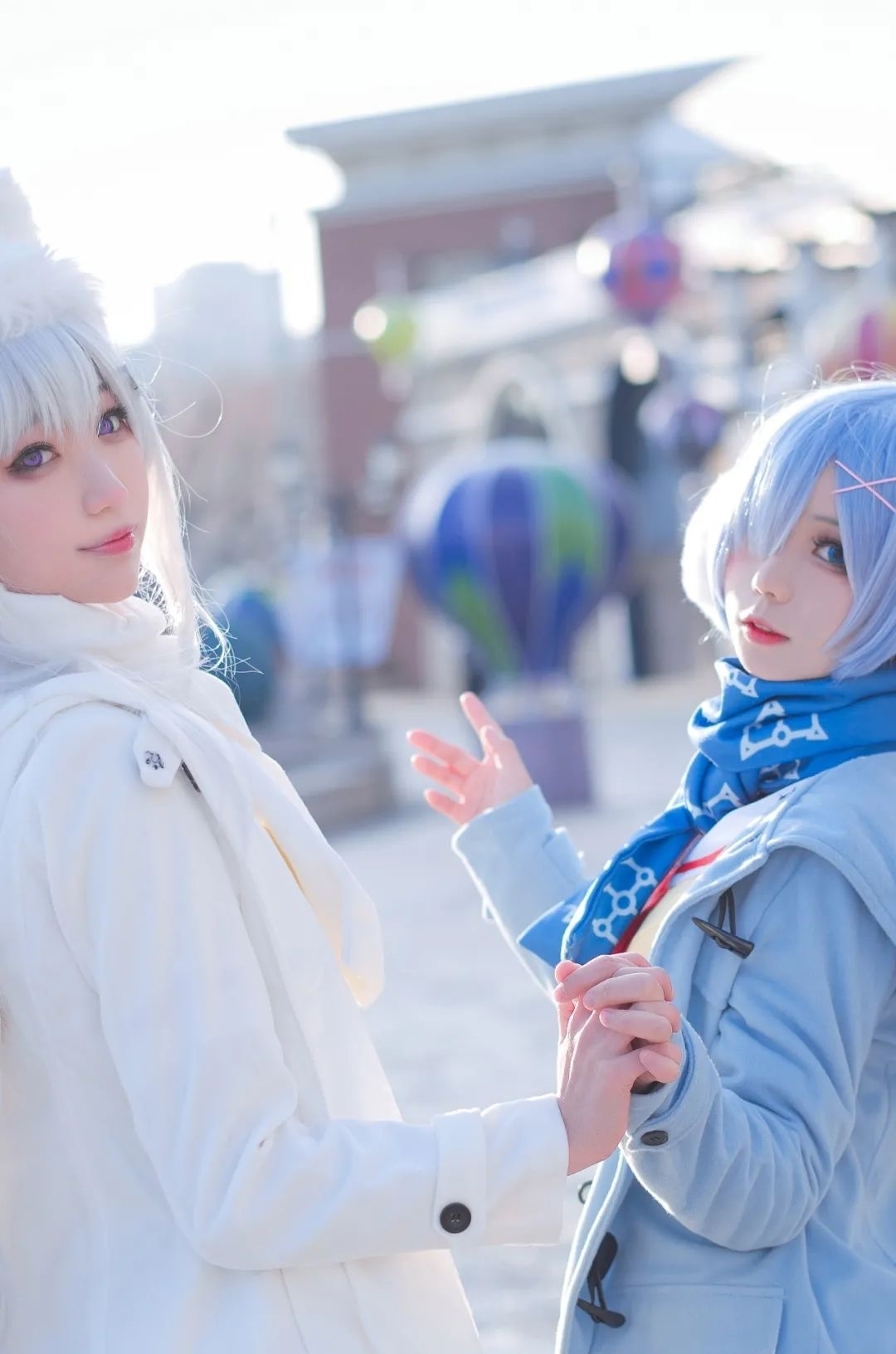 艾米莉亚|cos:蕾姆和艾米莉亚cos正片