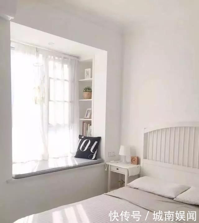 小户型|头一次看到卧室飘窗这样装,太美观实用了,相当于多了间房