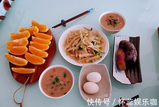 两口子的早餐从来不去外面买,在家各种食材换着做,营养又合口