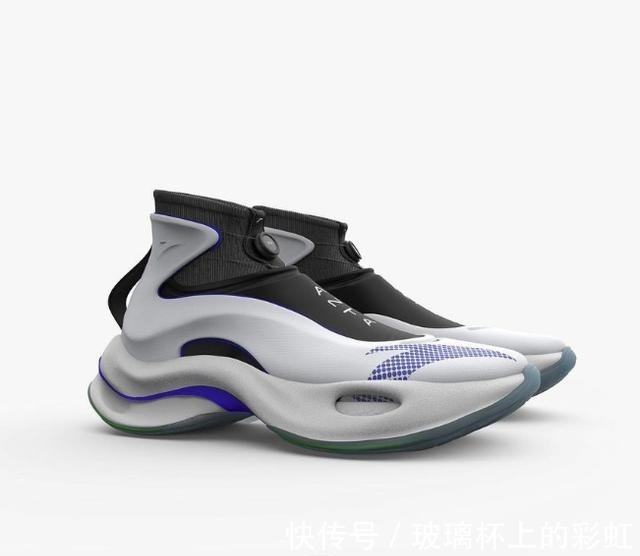 安踏 安踏签约拉文疑似签名鞋曝光,前后分掌鞋面袜套,扣篮王起飞!