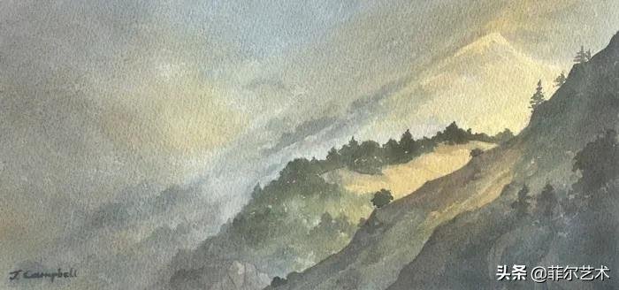 c画家约翰·坎贝尔 John Campbell水彩作品欣赏