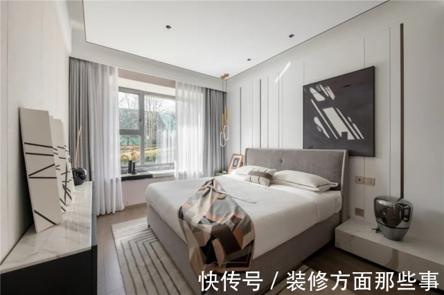 硬包|108平现代风三居室,空间充满现代简洁的大方感