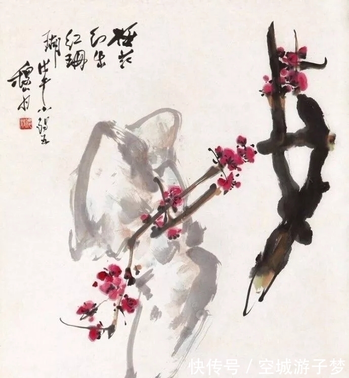 写意花鸟画@寥寥几笔好传神,莫把繁枝扰性灵|黄稷堂大写意花鸟