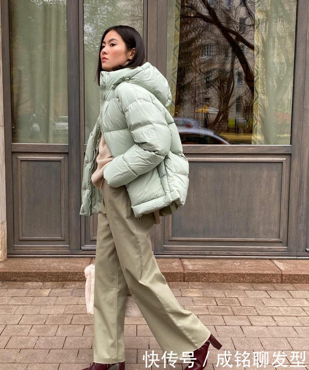 羽绒服才是冬天最保暖的单品,分享四款“高级色”,时尚又暖和